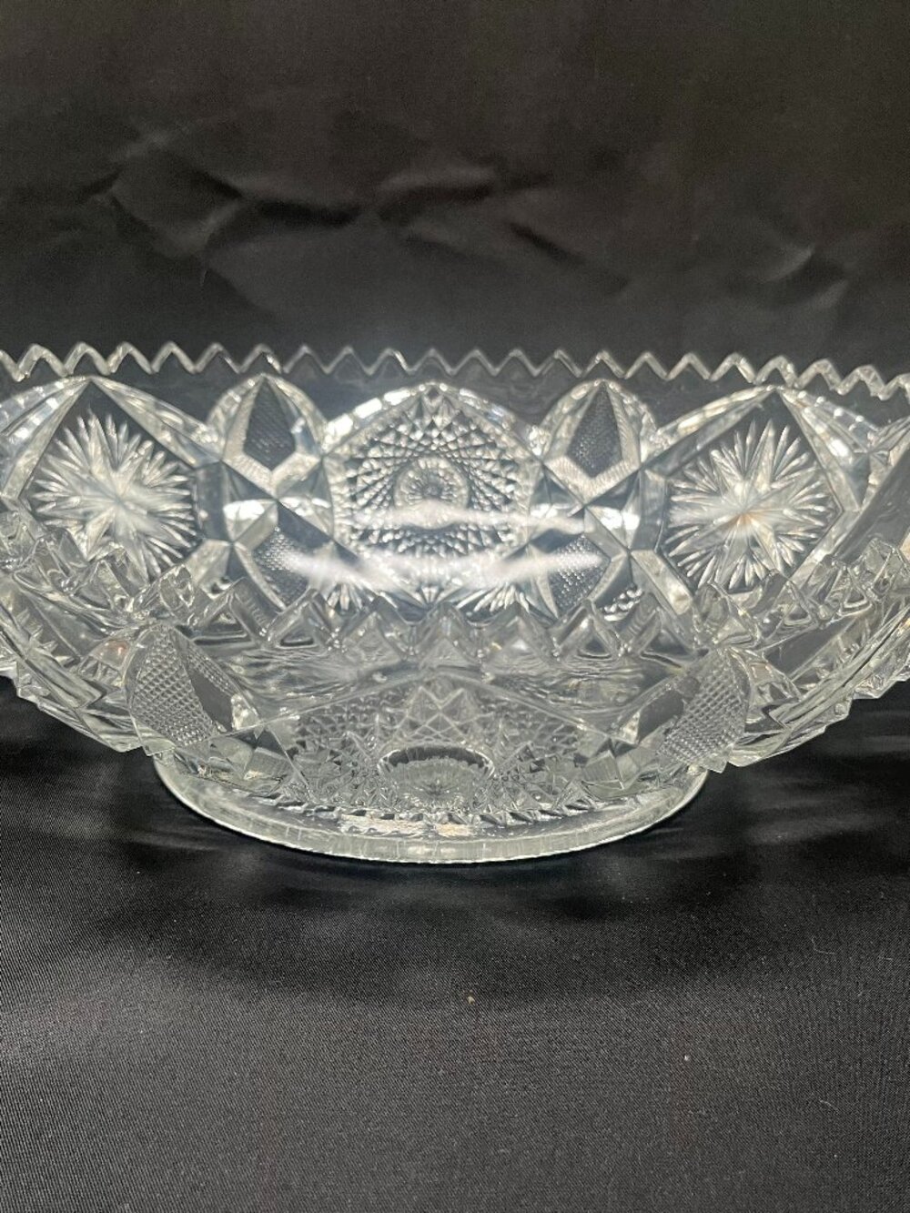 Antique Pressed Glass, Double-Handled Oblong Serving Bowl By Imperial Glass